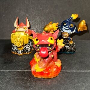 Activision Giants Figure - set of 3.  Hot dog, trigger happy & skylander swap